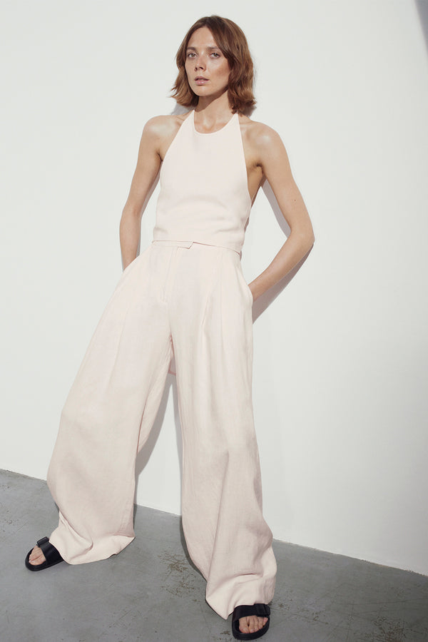 Molly Trousers in Ice Pink