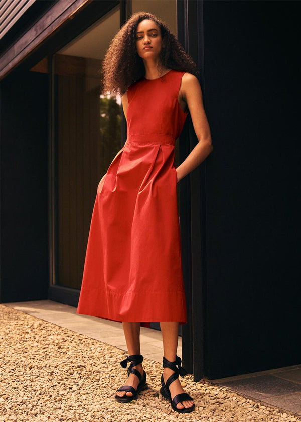 Marjorie Dress in Rouge Red